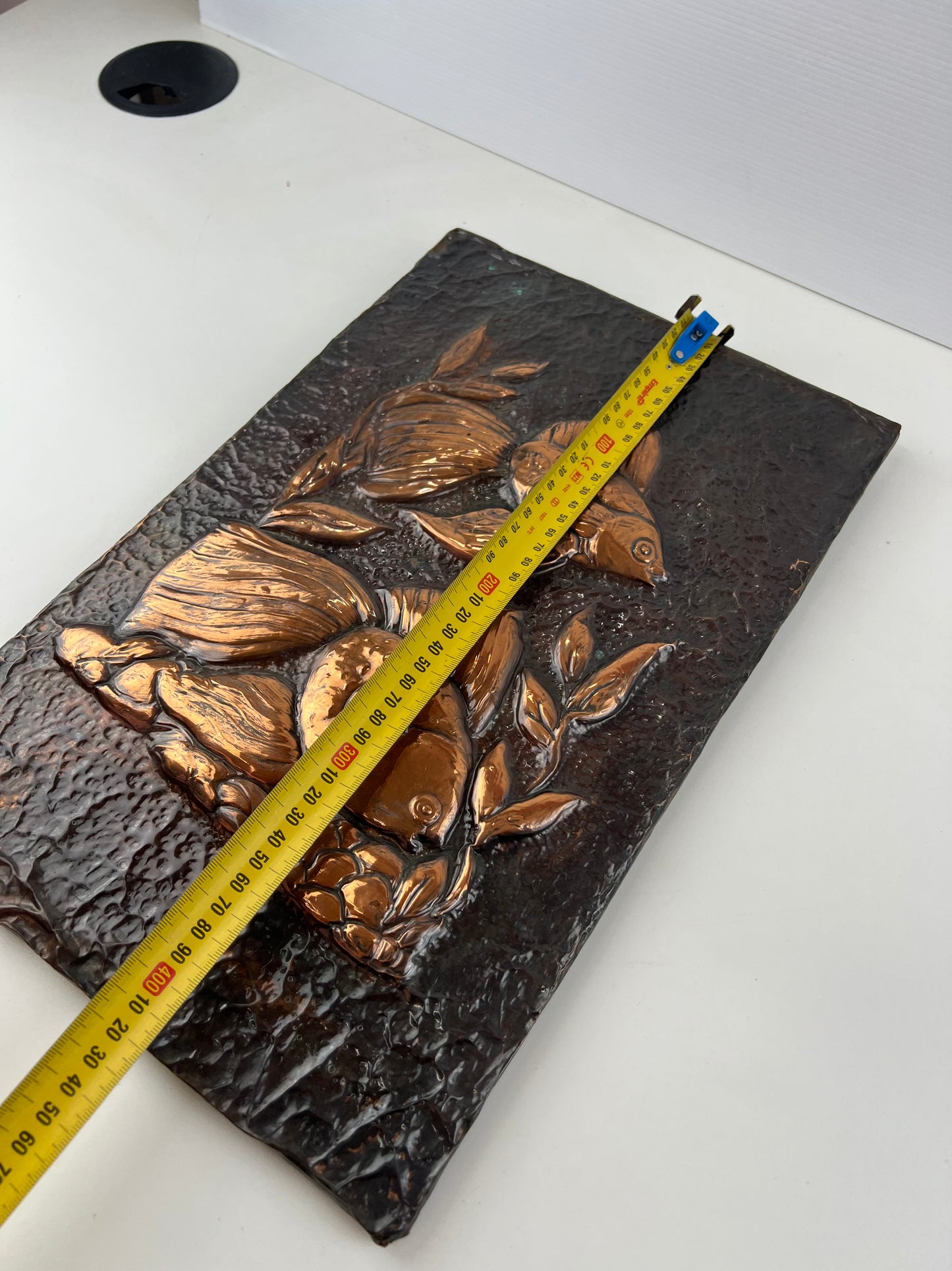 Hand-Hammered Copper Fish Wall Art