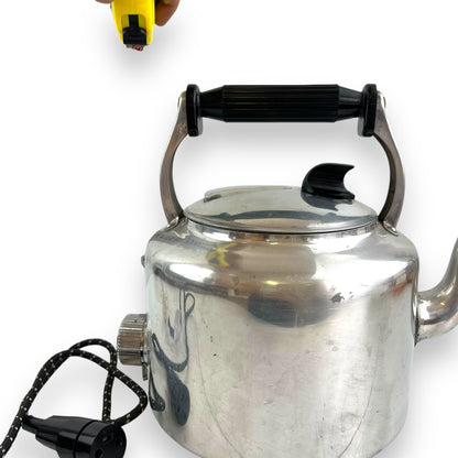 Electric Kettle - Polished Aluminum Metal Jug