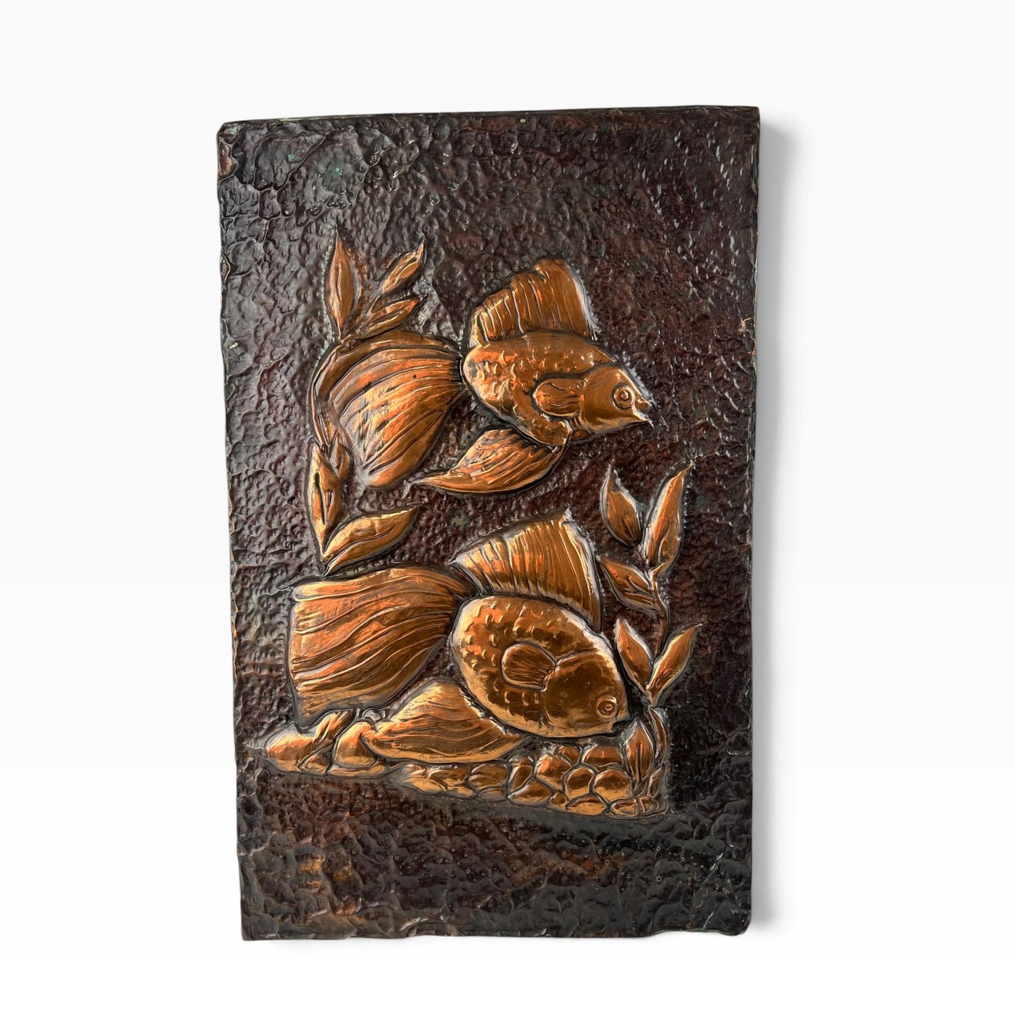 Hand-Hammered Copper Fish Wall Art