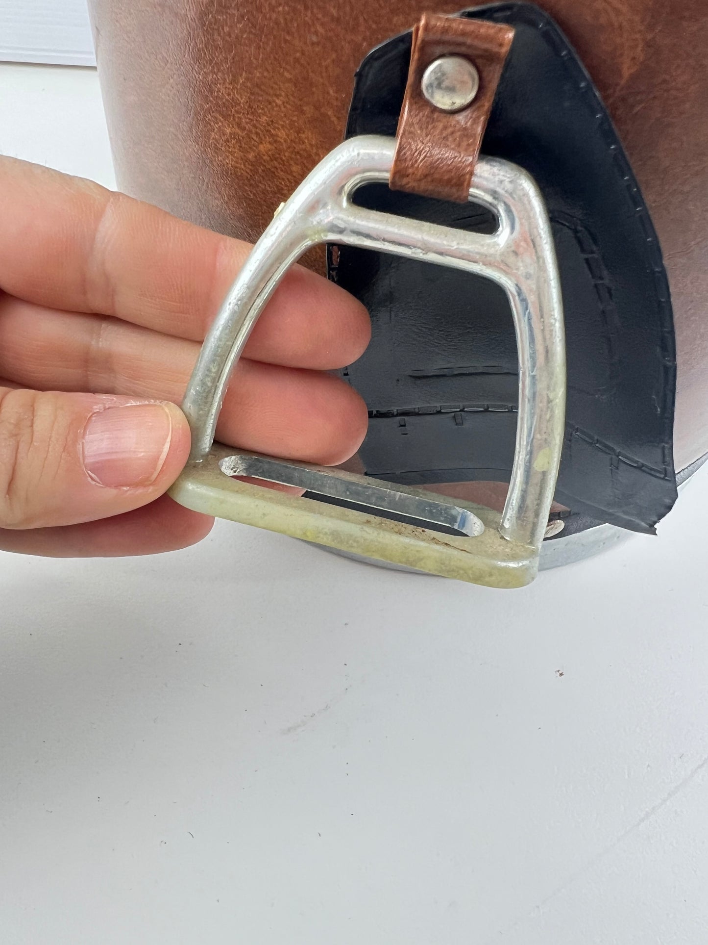 Equestrian Horse Ice Bucket with Stirrup & Horseshoe Details