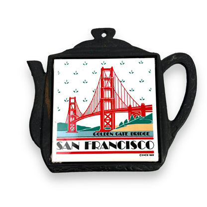 Golden Gate Bridge San Francisco Teapot Trivet