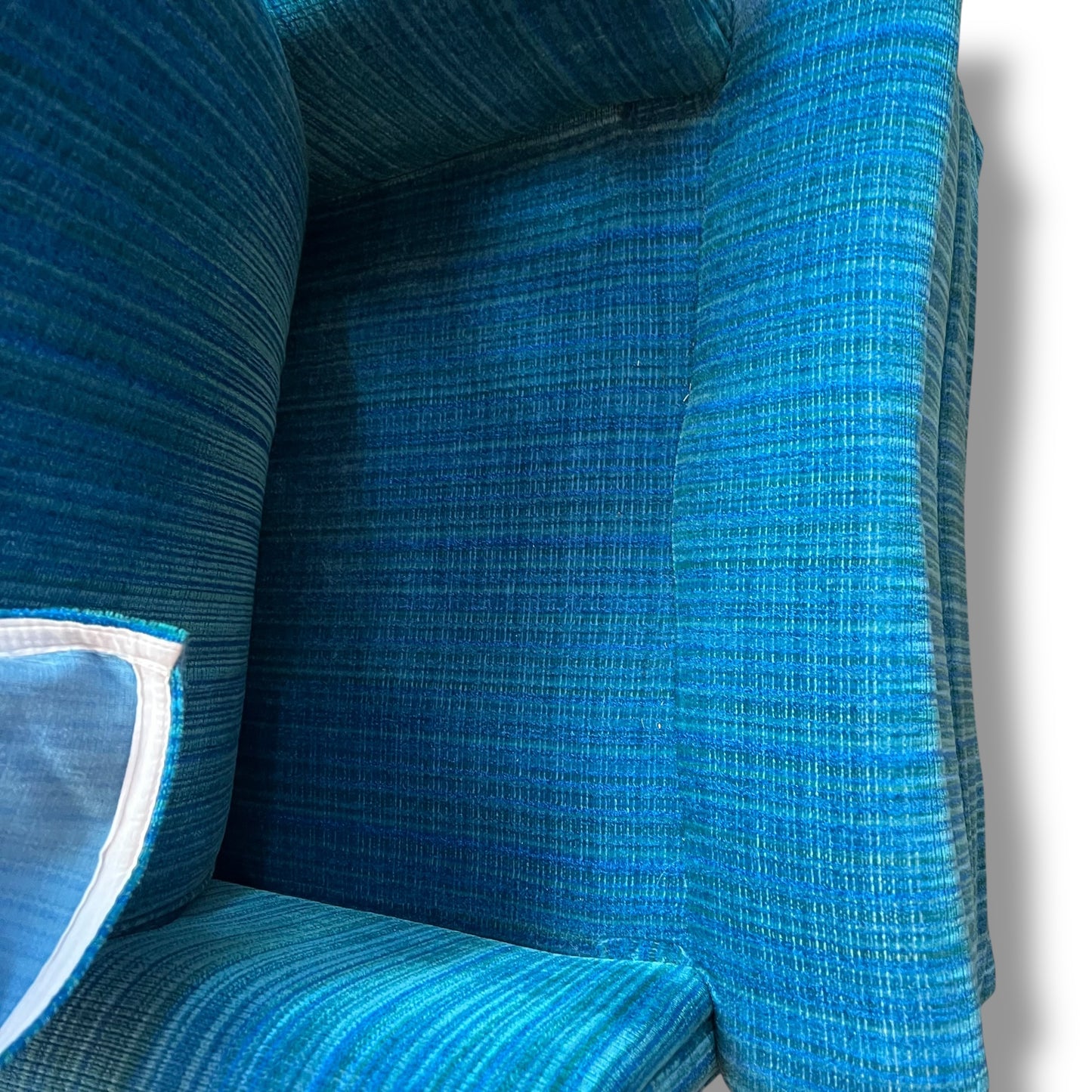 Blue Striped Armchair