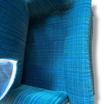 Blue Striped Armchair