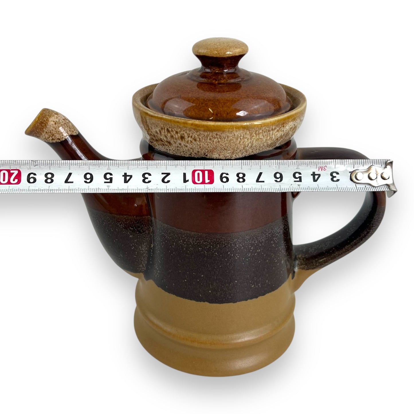 Ceramic Teapot with Brown Gradient Glaze