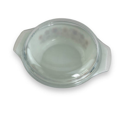 JAJ Pyrex England Briarwood Colourful Flower Dish Set small & large with lids (one lid not original it’s Pyrex)
