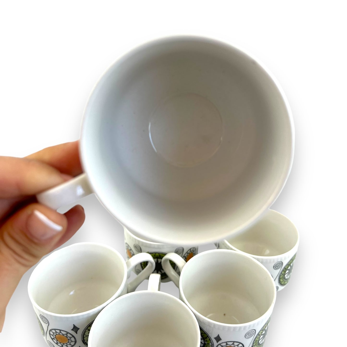 Kathie Winkle Broadhurst Teacup Set of 6