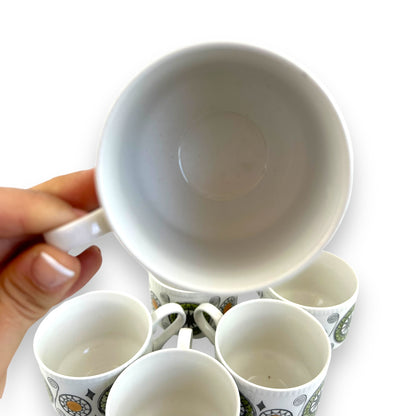 Kathie Winkle Broadhurst Teacup Set of 6