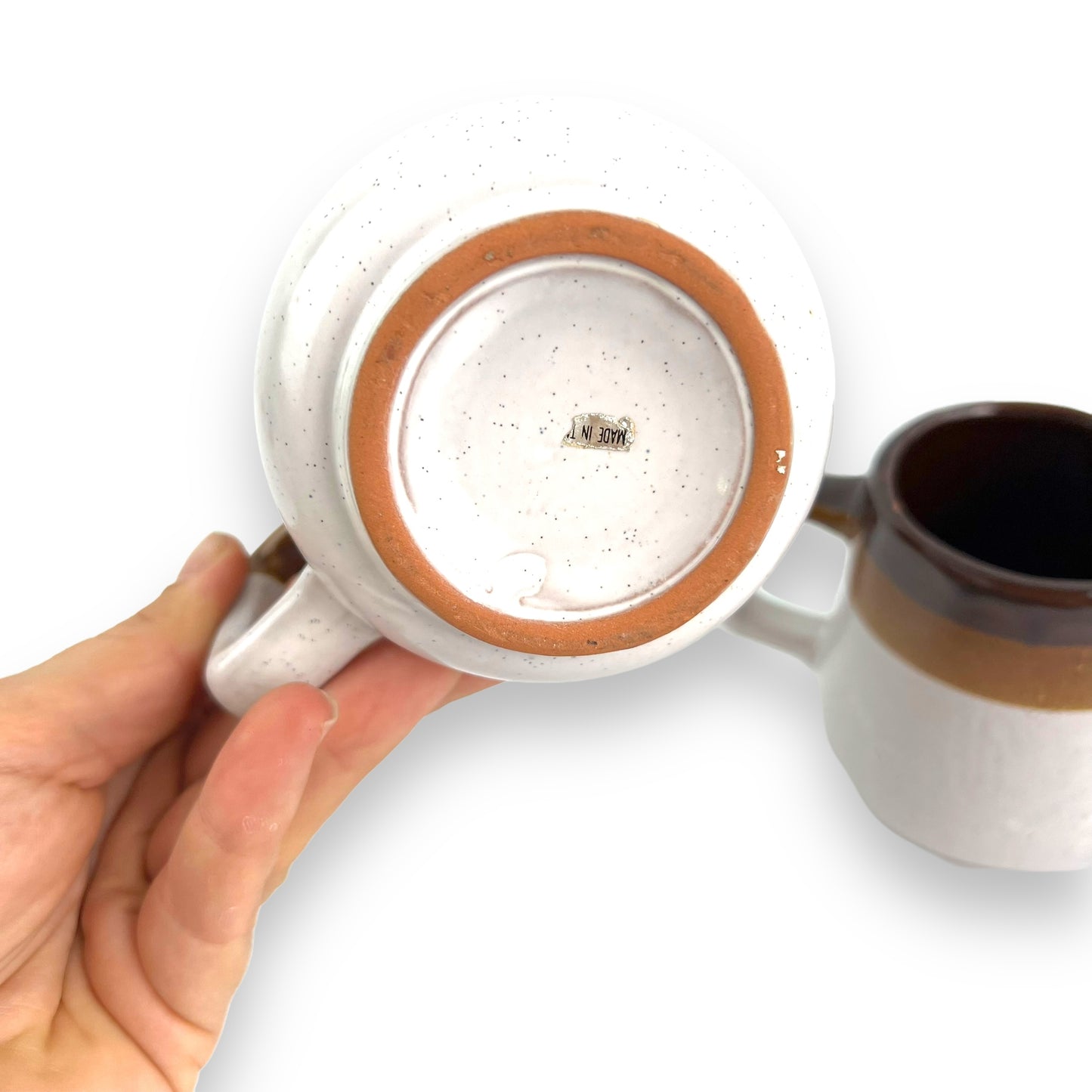 Brown stripe Mug set of 4