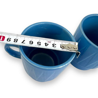 Blue stacking mug set of 2