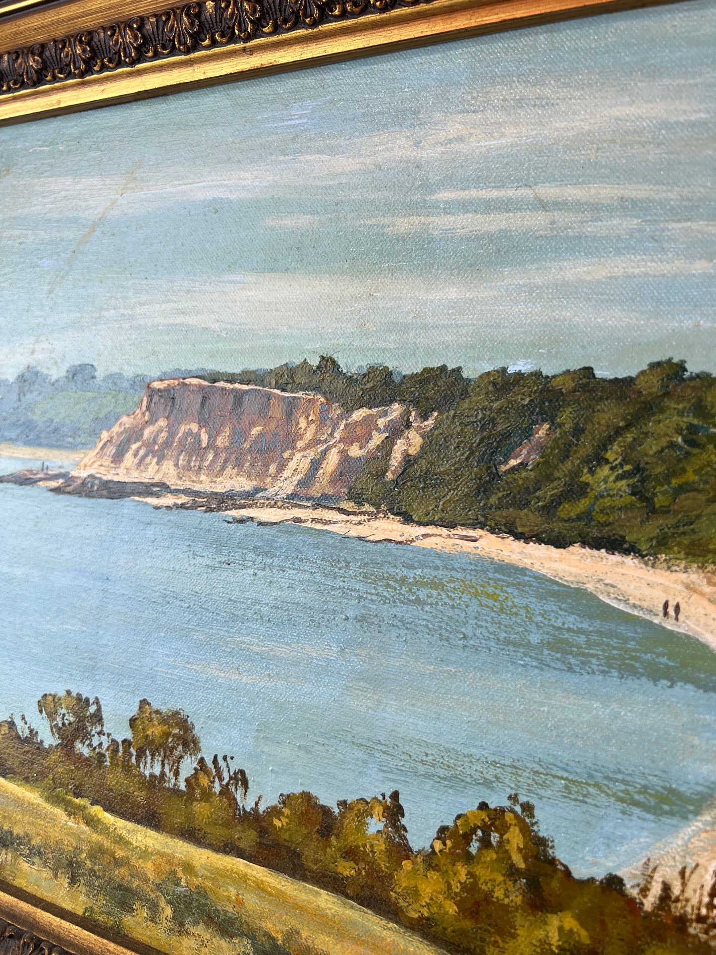 Half Moon Bay, Black Rock Original Coastal Painting- E. Jackson