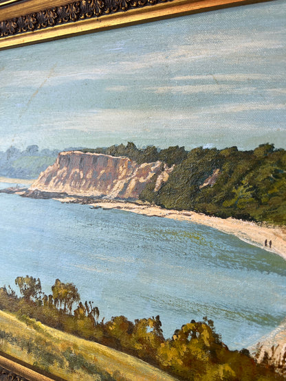 Half Moon Bay, Black Rock Original Coastal Painting- E. Jackson