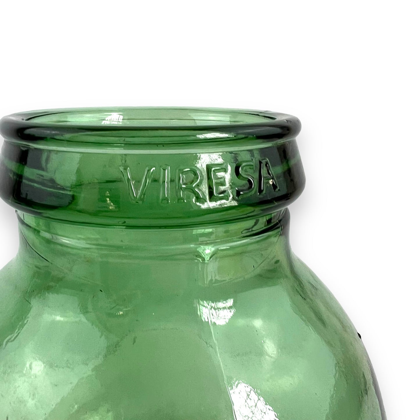 Viresa Green Glass Jar