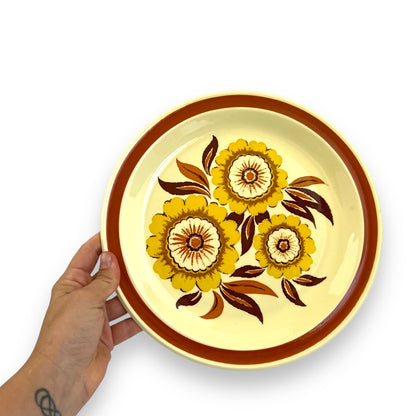 Nikko Ironstone Cosmopolitan “Sun Blossoms” Plate - Made in Japan