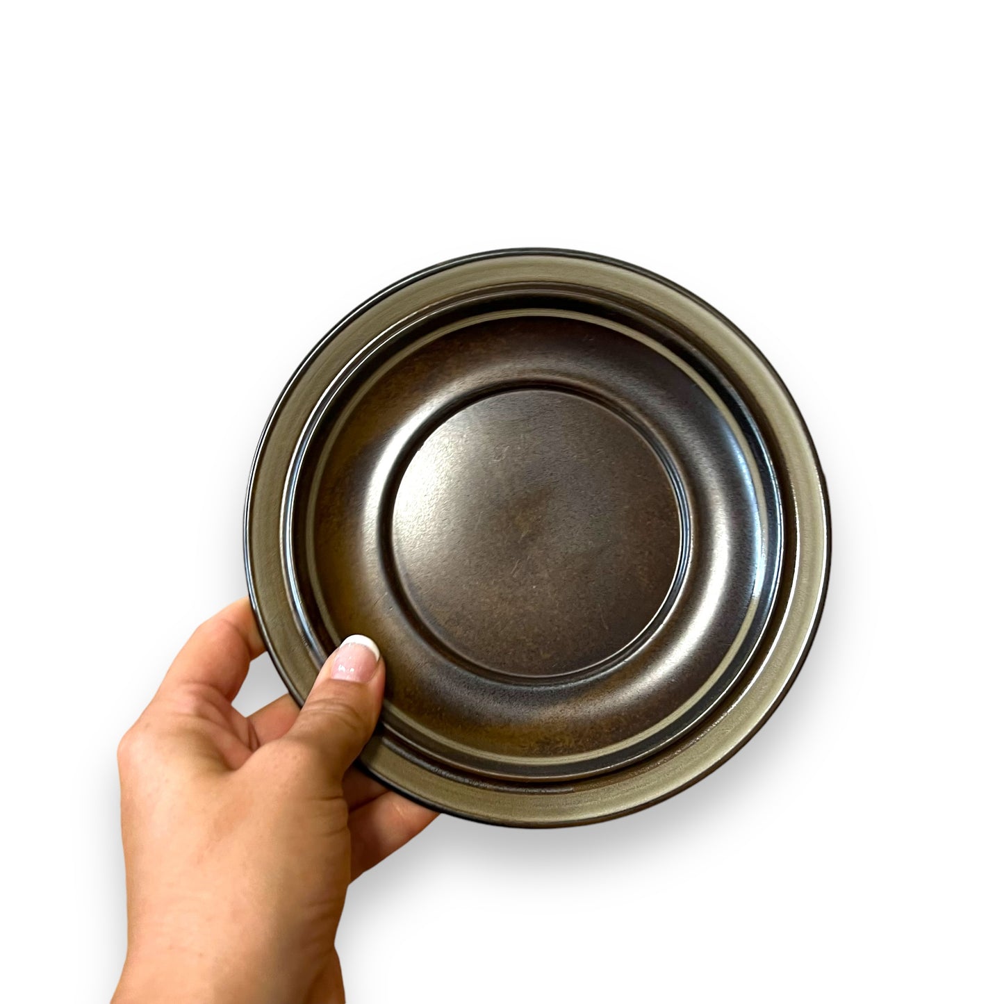 Brown Stoneware Plate