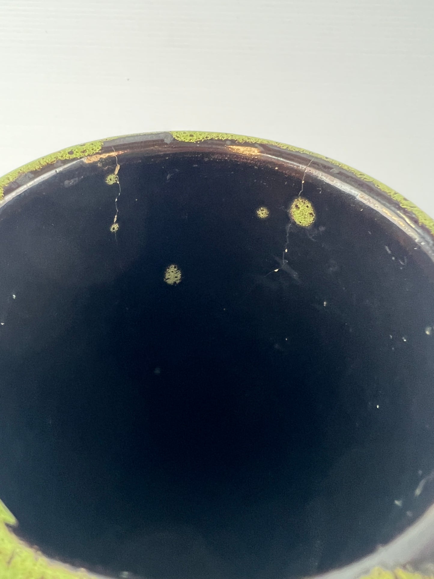 Knödgen West German Pottery Vase – Orange & Green