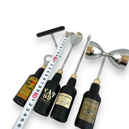 Leather Handle Bar Utensil Set