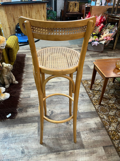 Bentwood & Cane Bar Stool – Thonet Style