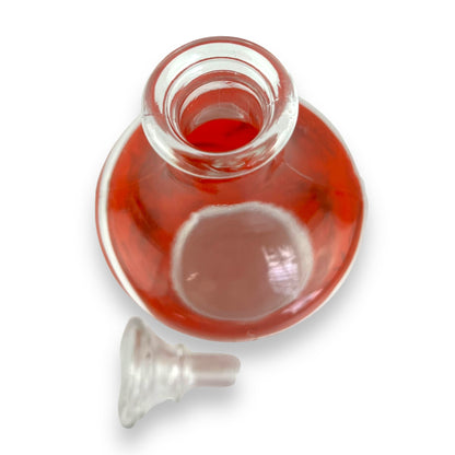 Glass decanter orange mountains
