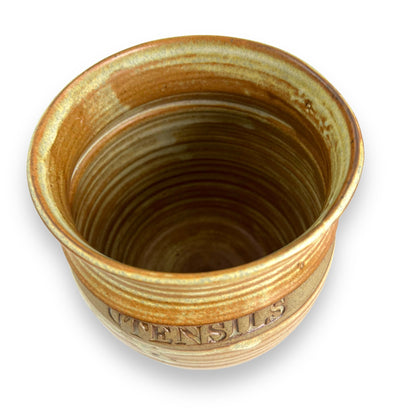Utensils Jar by Belltower Pottery