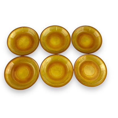 Arcoroc Sierra Amber Glass small plate set of 6