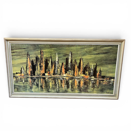 “Bronze Skyline" art print by Carter