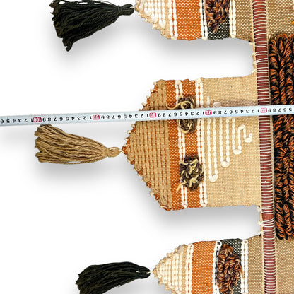 Don Freedman Style Brown Woven Wall Hanging Tapestry