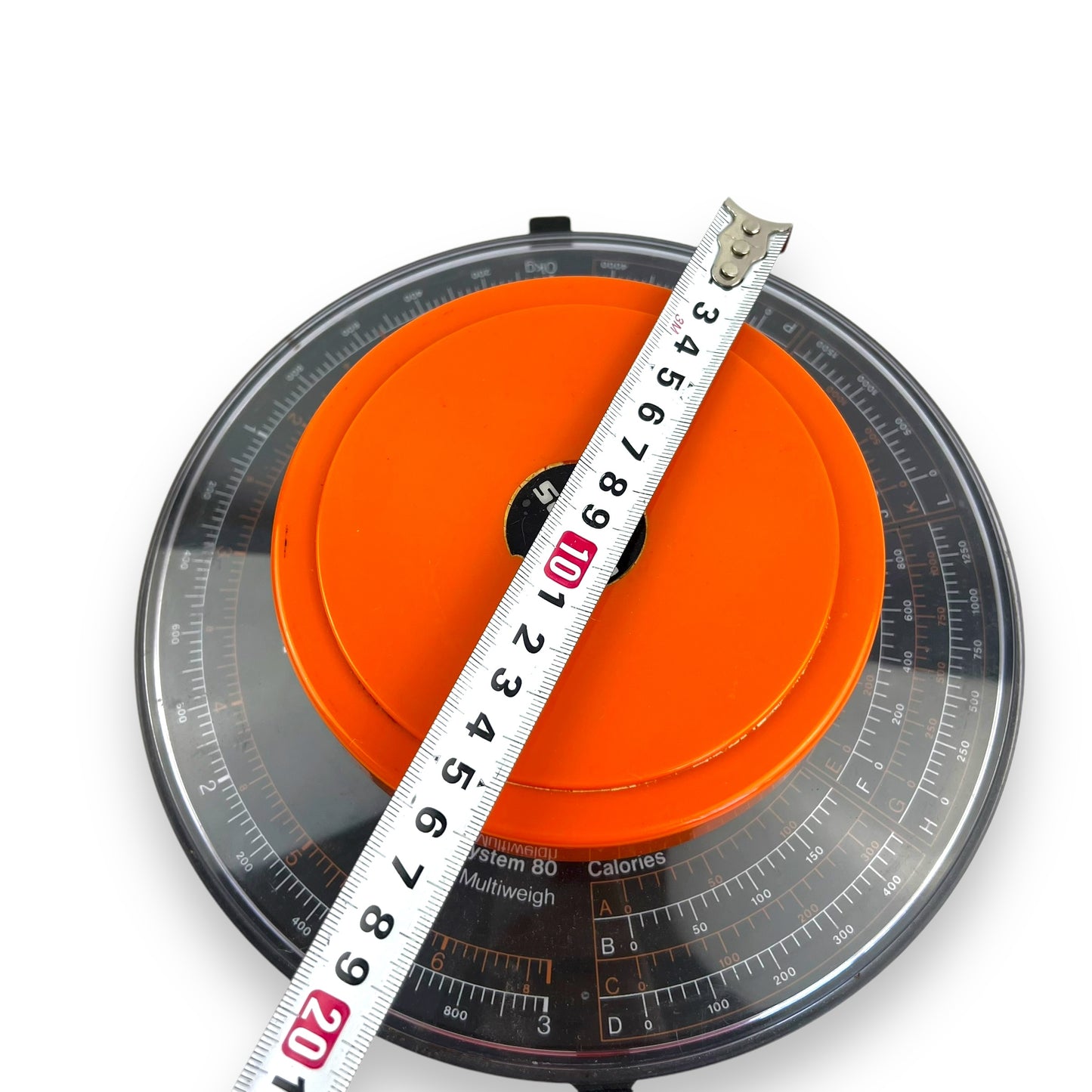 Salter Orange and Black Kitchen Scale with Large Bowl