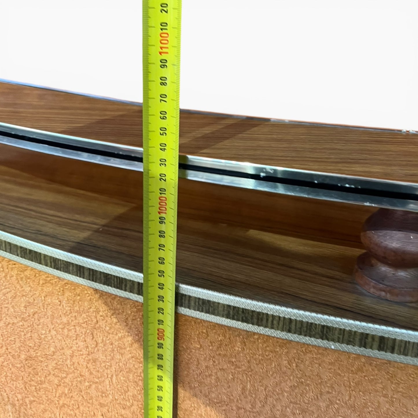 Curved Cocktail Bar with Built-In Lighting
