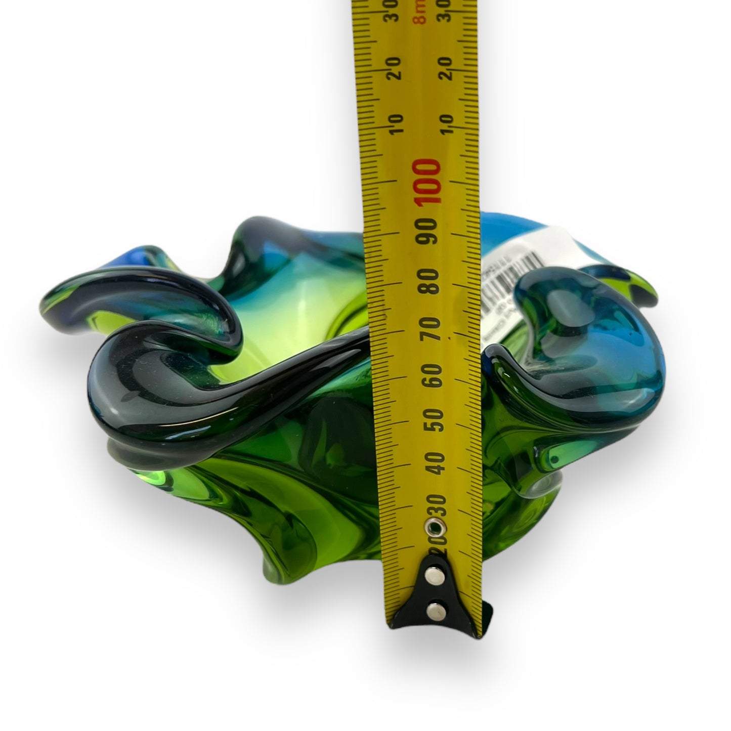 Blue and Green Art Glass Dish
