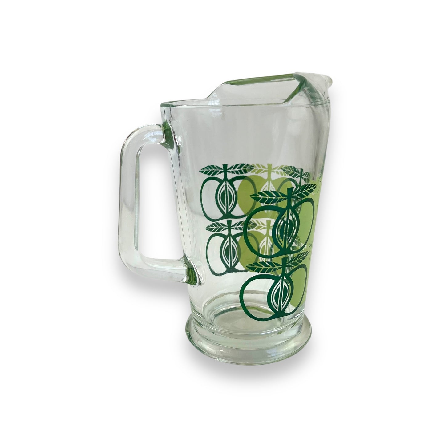 Green Apple Pattern Glass Jug