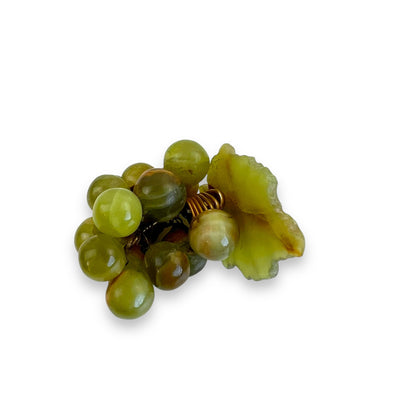 Jade Grape Cluster Pendant with Wire Wrap