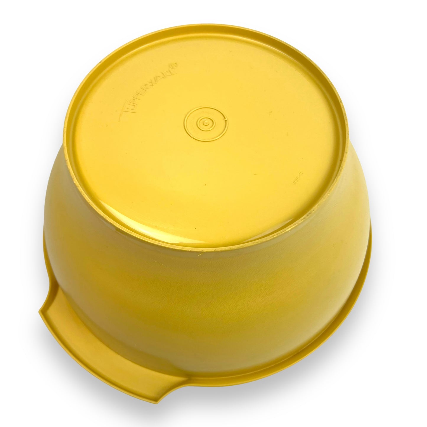 Yellow Tupperware Storage Bowl with lid