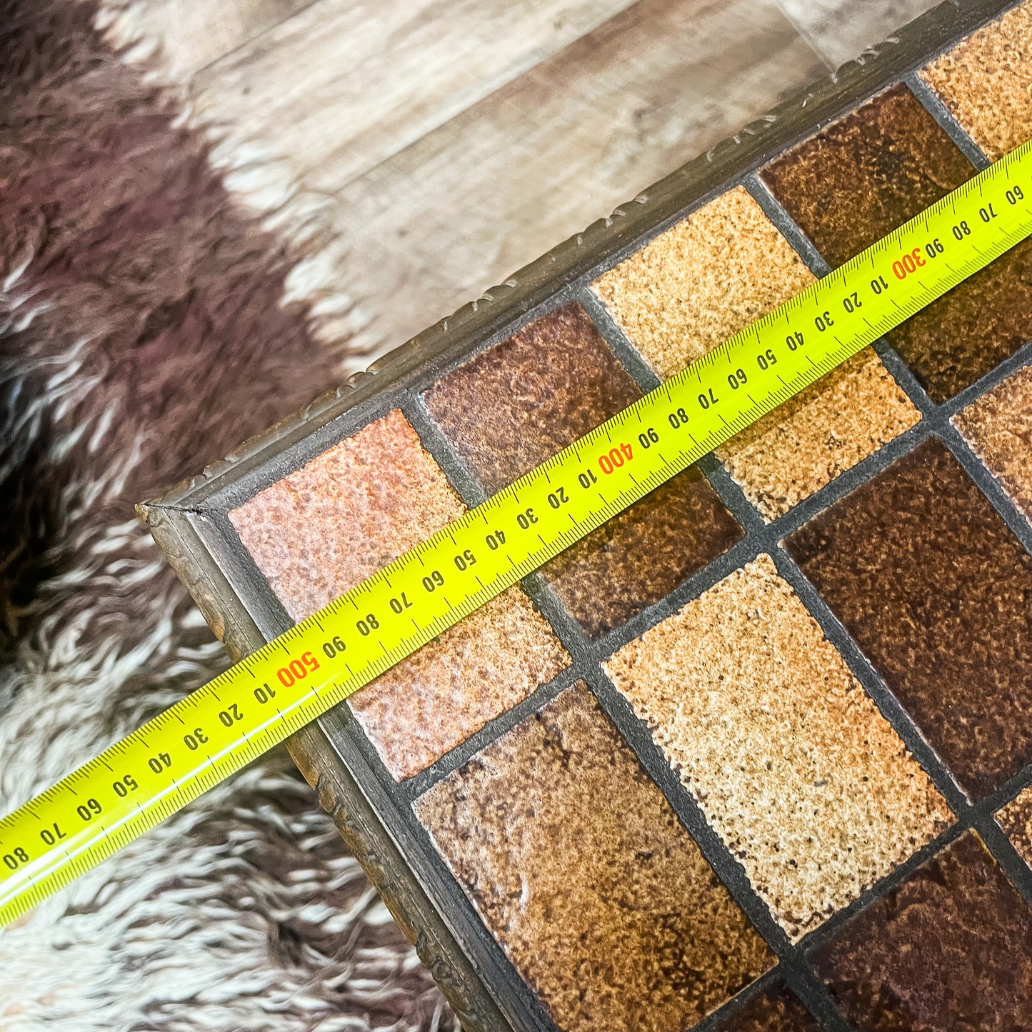 Tiled Coffee Table with Turned Legs