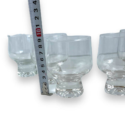 Crown Corning Bubble Stemmed Glass Set of 6 - 9x6.5cm