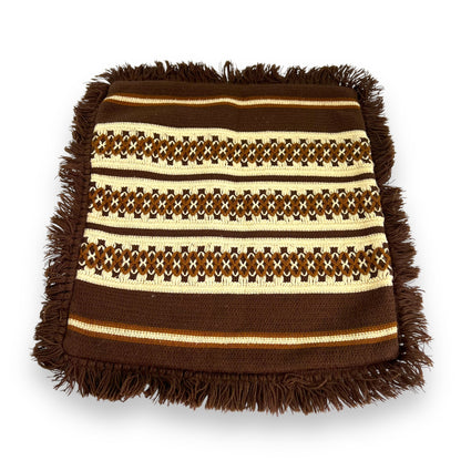 Brown & Beige Stripe Pillowcase