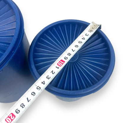 Retro Blue Tupperware Storage Container set of 2