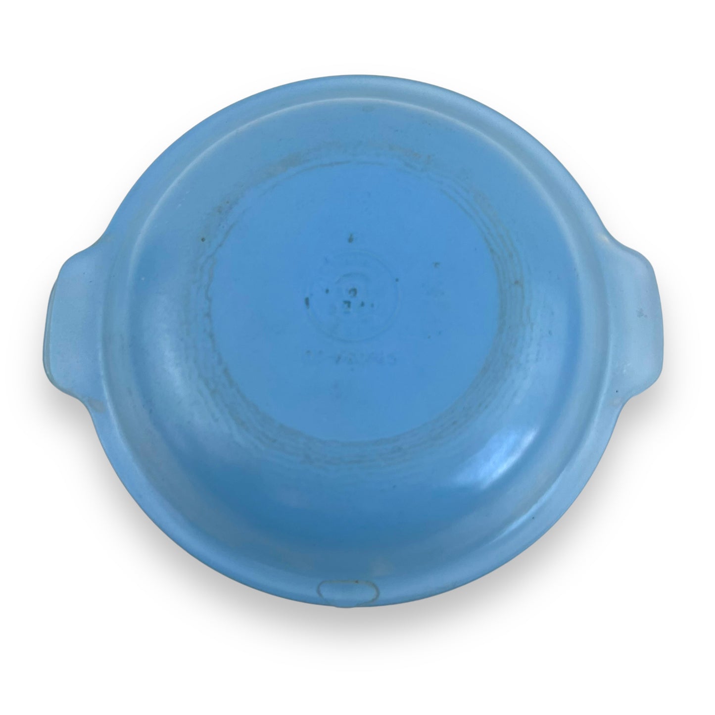 Blue Glass Agee Pyrex Bowl & Lid - Made in Australia