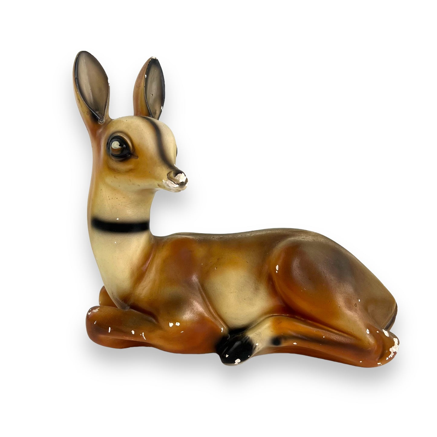 Vintage Chalkware Deer Statue