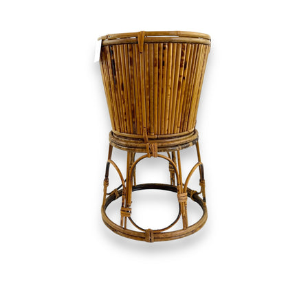 Tortoiseshell Cane Plant Pot & Stand
