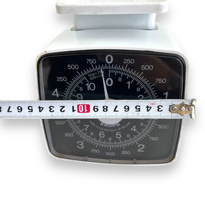 Krups white plastic kitchen scales
