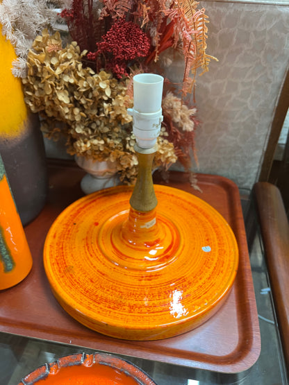 Barlow Pottery Ceramic Lamp Base – Orange
