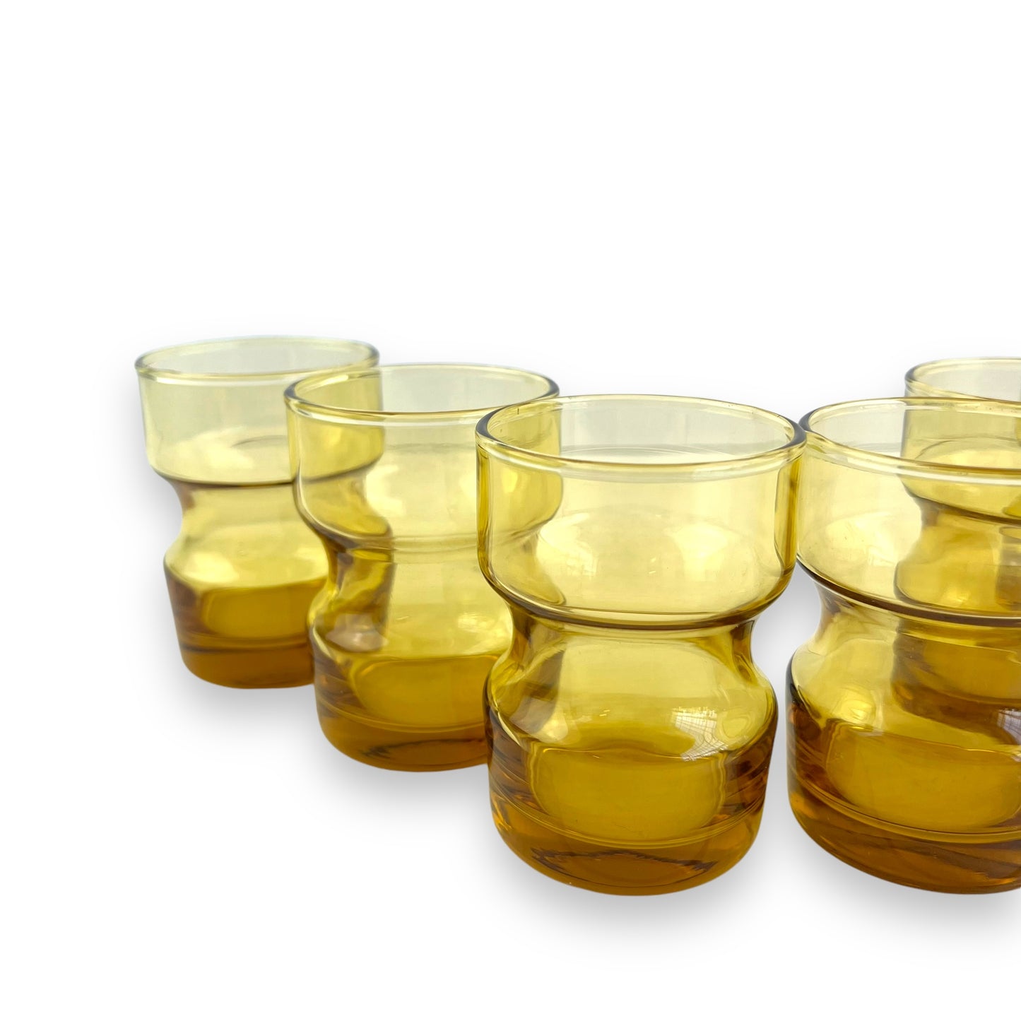 Kaaru Amber Glass Set - 8.5cm tall