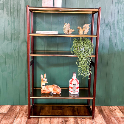 Brass & Timber Display Shelf