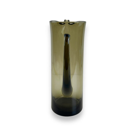 Black Smokey Glass Jug