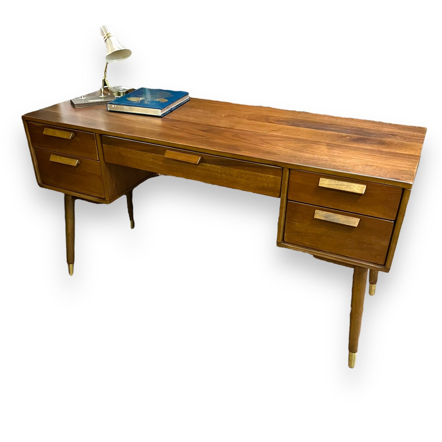 Grayson Walnut veneer MCM
style desk