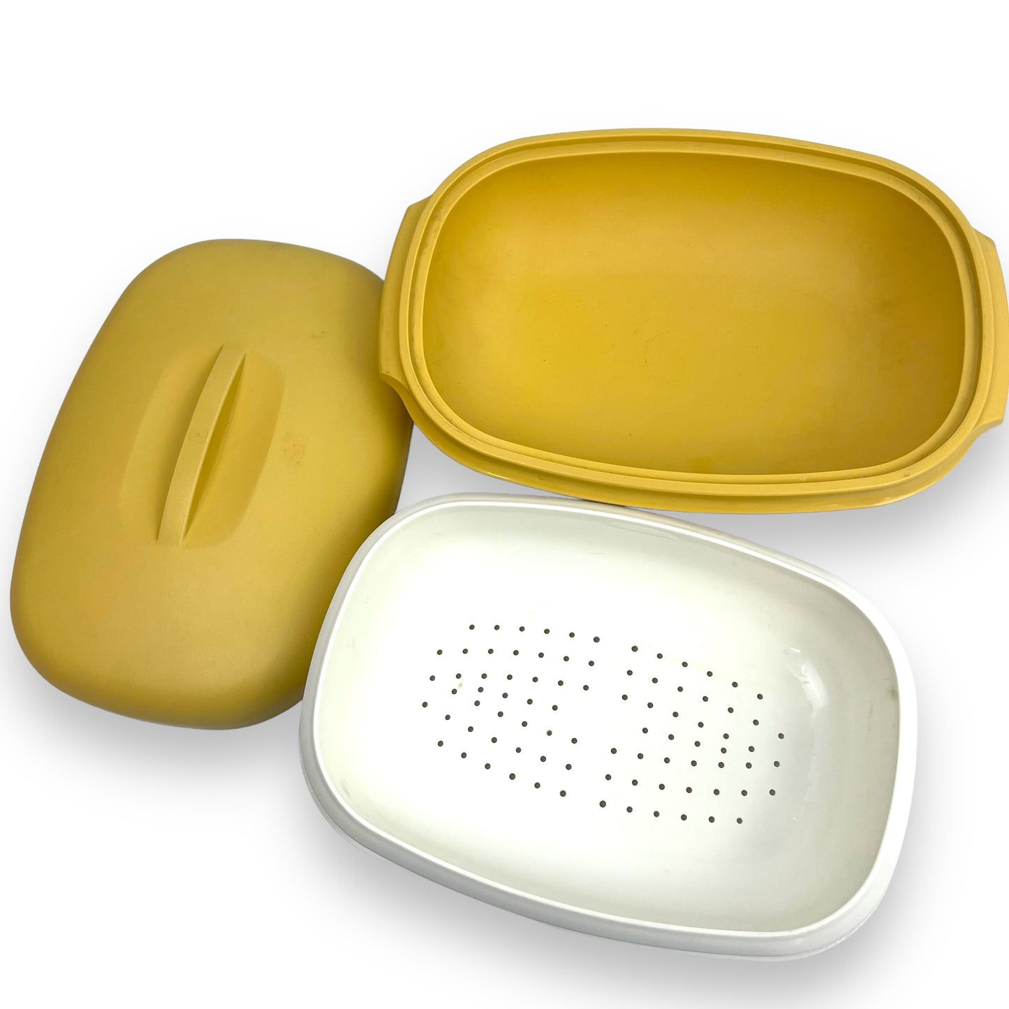 Harvest Gold Tupperware Steamer