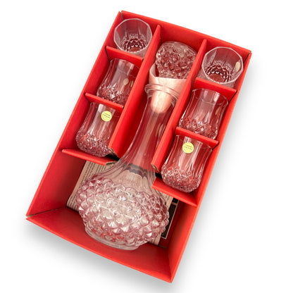 Cristal d’Arques Cordial 7-Piece Decanter & Glass Set - Original Box NEW UNUSED