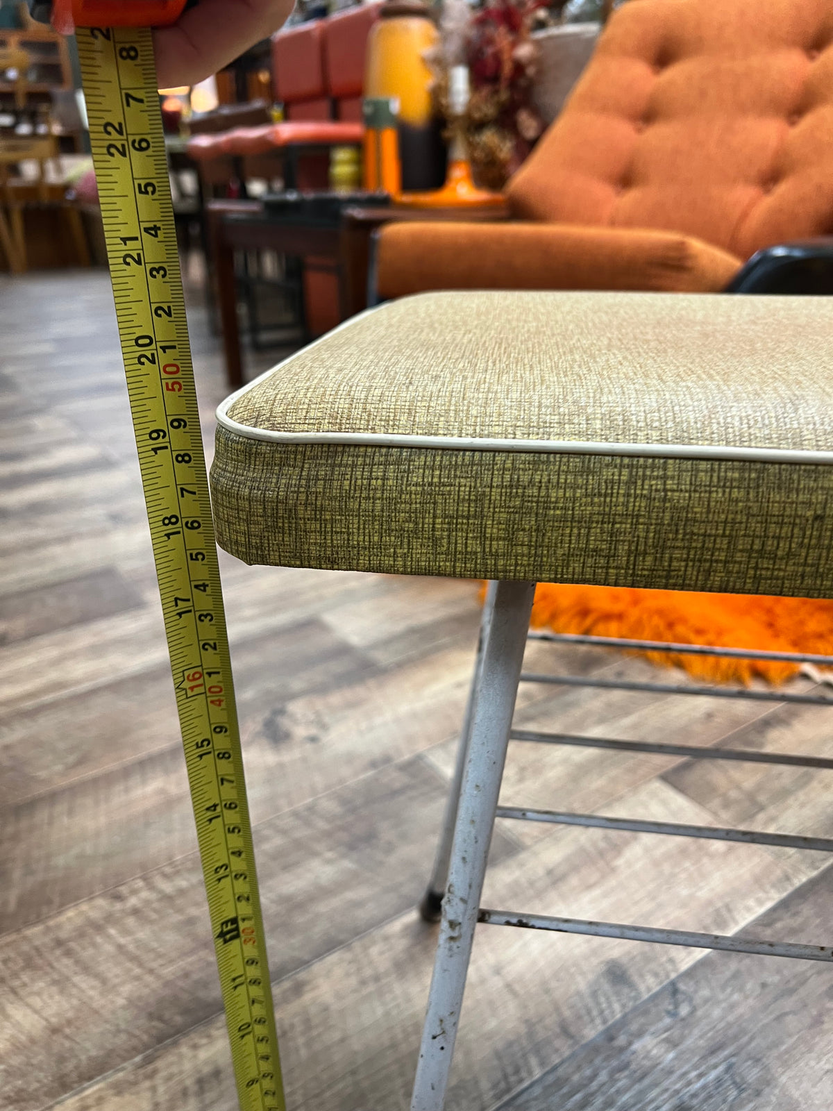 Telephone Table with Vinyl Seat