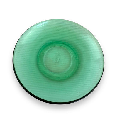 Arcoroc France Green Glass Teacup & Saucer