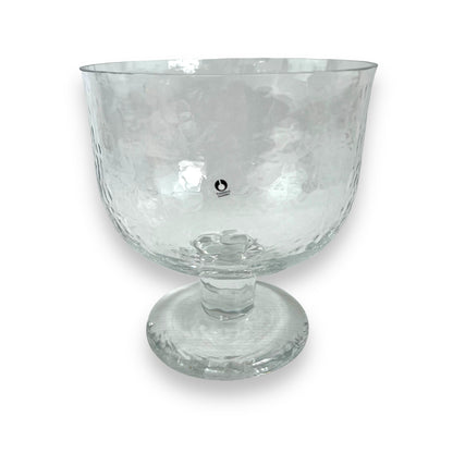Pukeberg Sweden clear glass vase